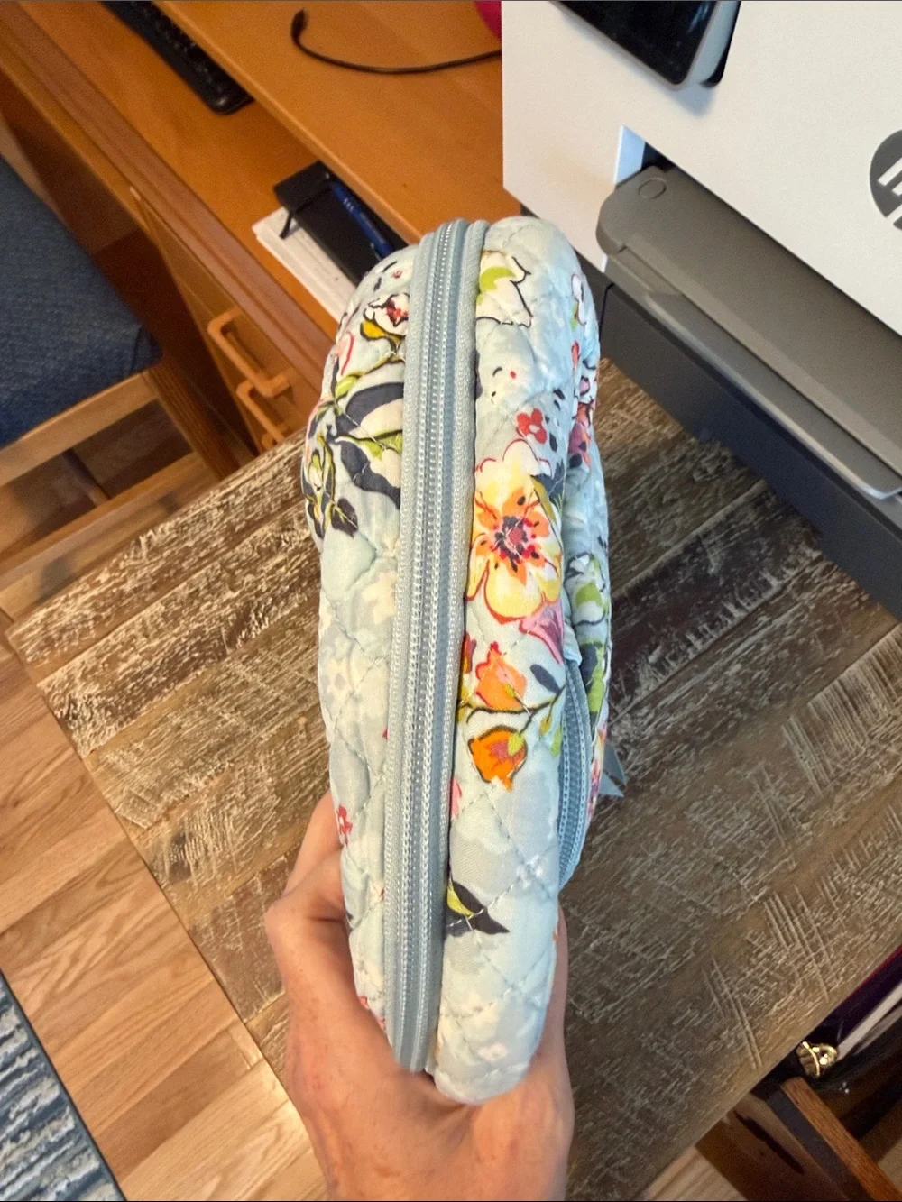 Vera Bradley Cosmetic Case in Floating Garden Print